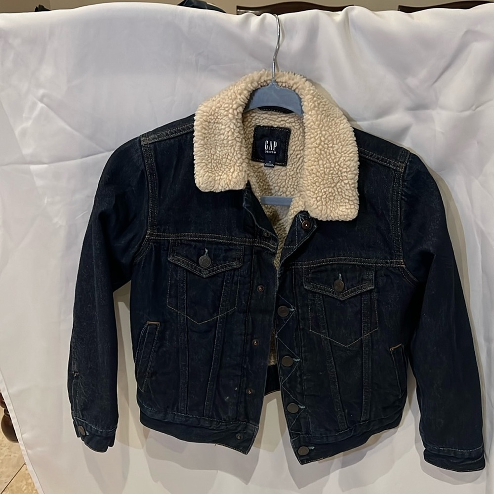 Kids Gap denim jacket with wool